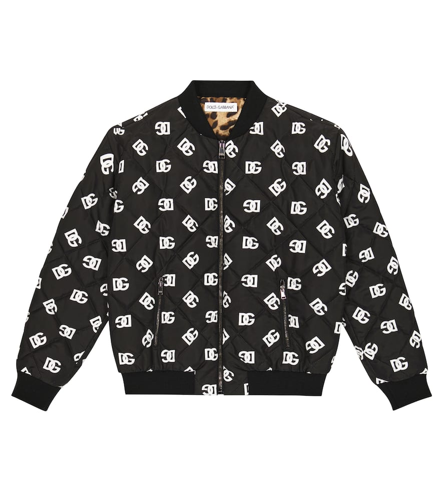 Dolce & Gabbana Kids Printed bomber jacket