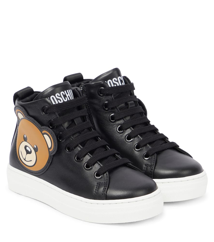 Moschino Kids Leather sneakers