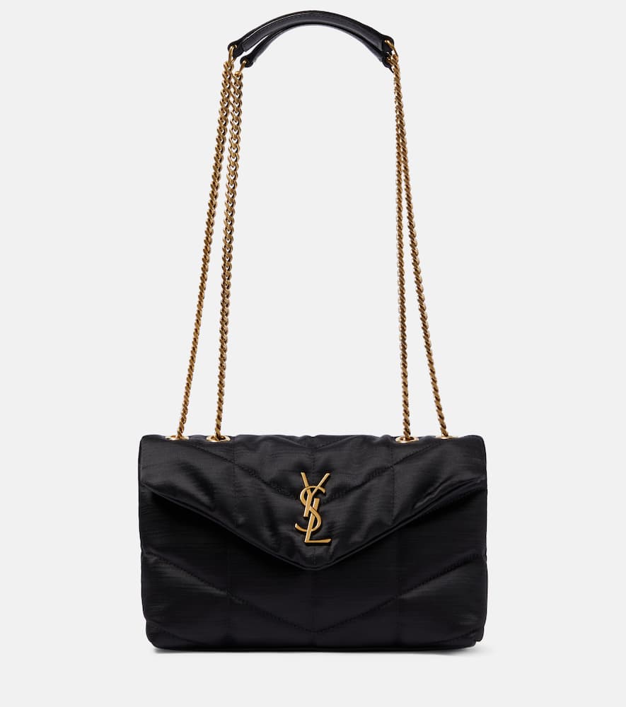 Saint Laurent Loulou Toy Puffer Quilted Shoulder Bag In Black ModeSens