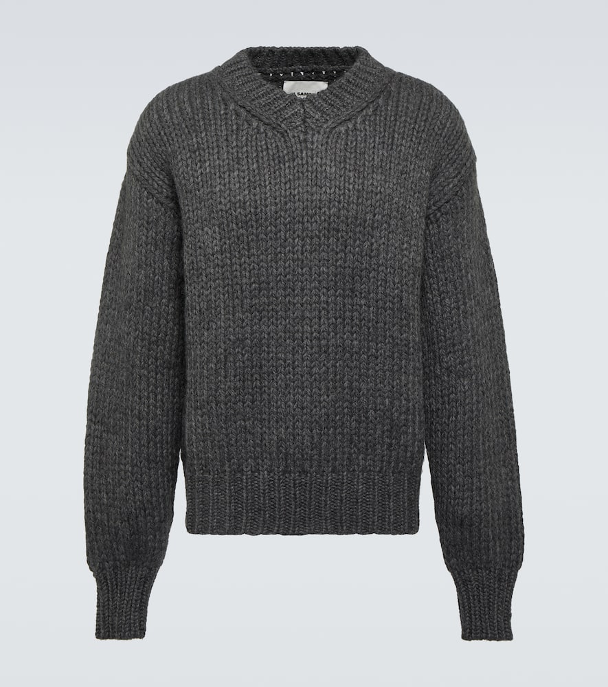 Jil Sander Wool And Alpaca Sweater In Grey