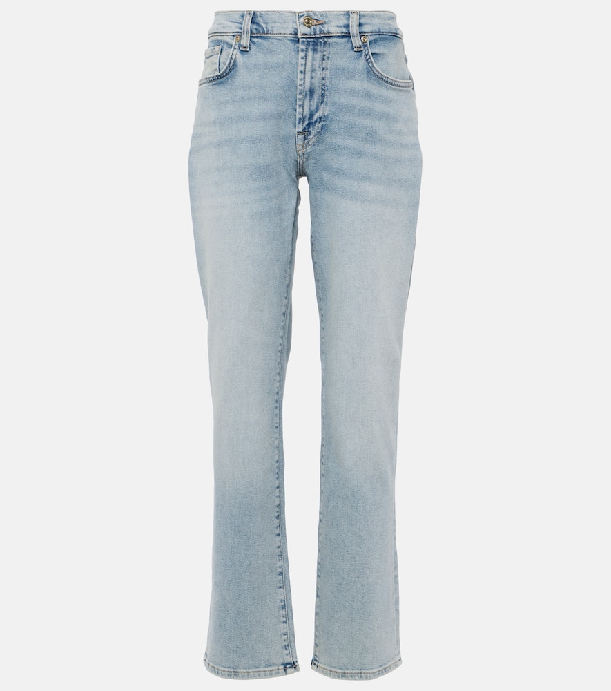 7 For All Mankind Ellie mid-rise straight jeans