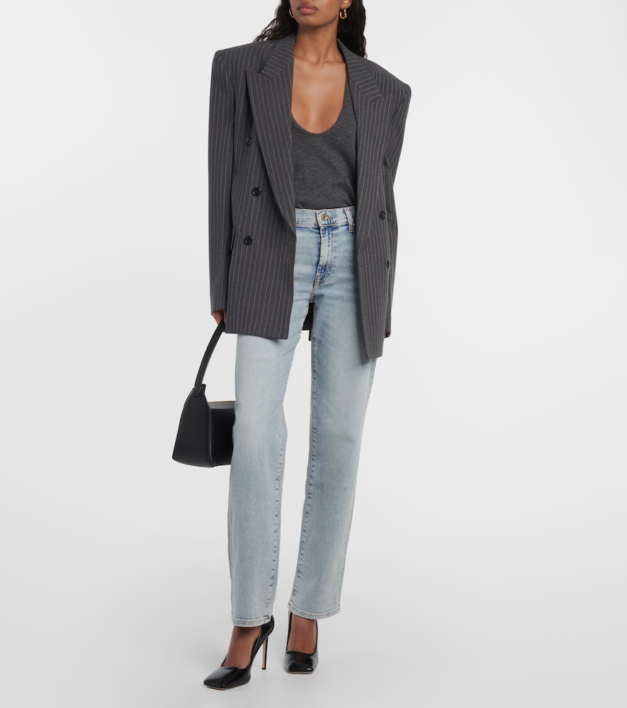 7 For All Mankind Ellie mid-rise straight jeans
