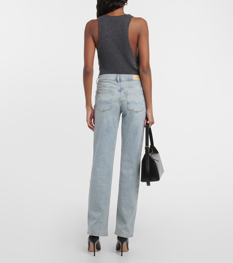  7 For All Mankind 7 For All Mankind Mid-rise Straight Jeans Ellie 