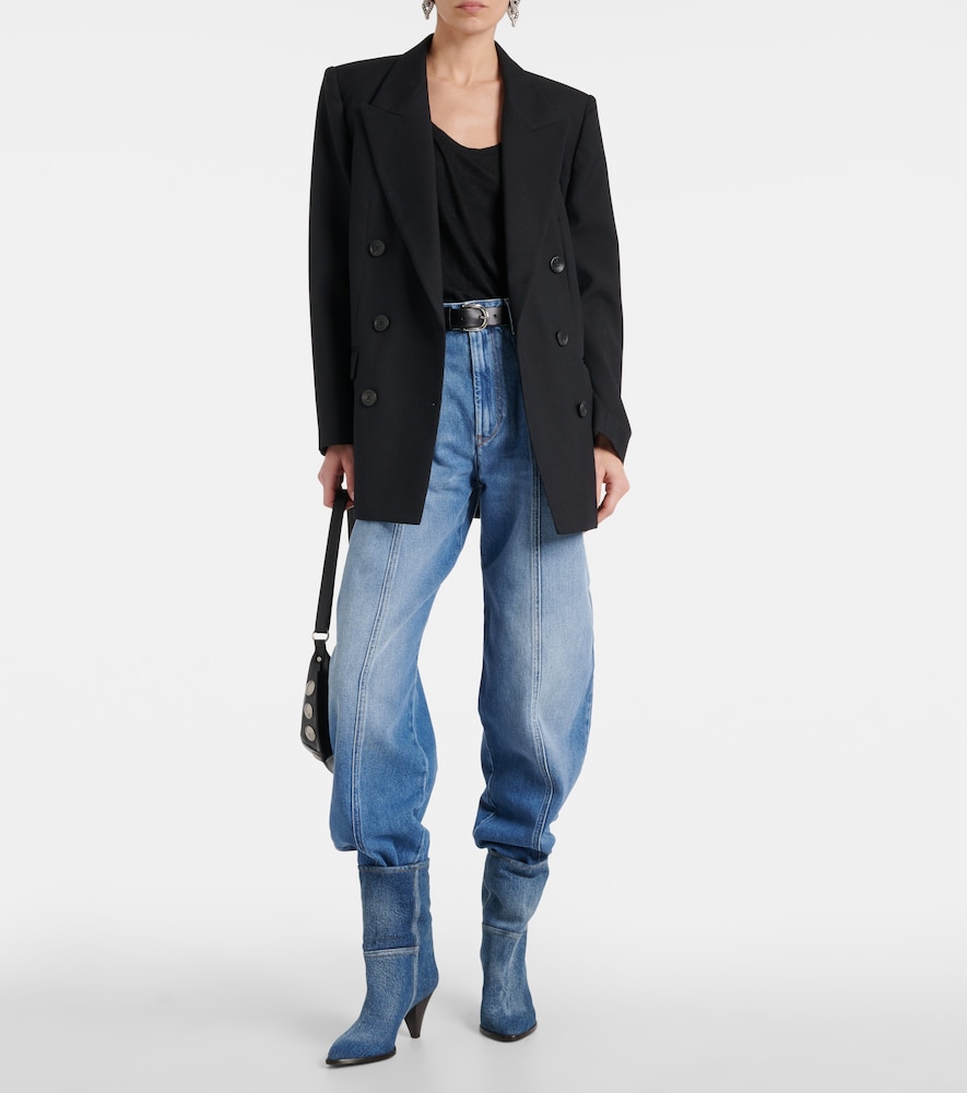  Isabel Marant Isabel Marant Ankle Boots Rouxa Aus Denim 