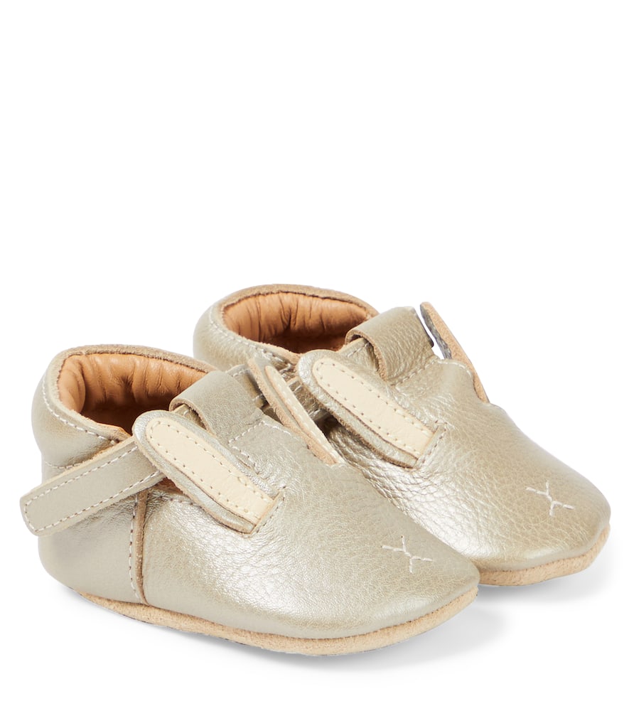 Donsje Baby Blinc Bunny metallic leather shoes