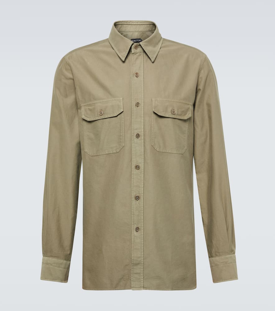Tom Ford Cotton Shirt In Green