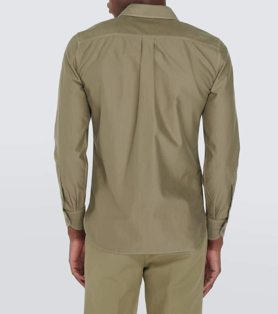 Tom Ford Cotton Shirt In Green