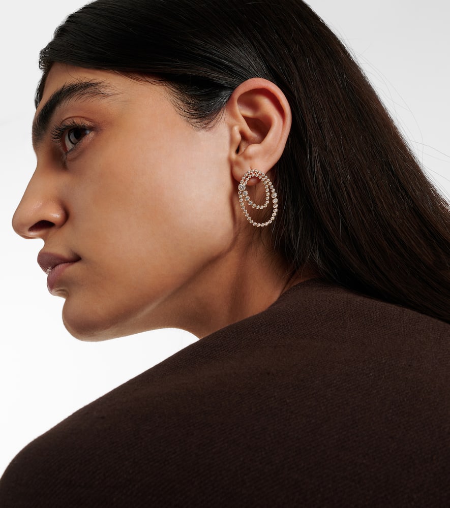 Sophie Bille Brahe Embrassée De Diamant 18kt Gold Single Earring With Diamonds In Gold