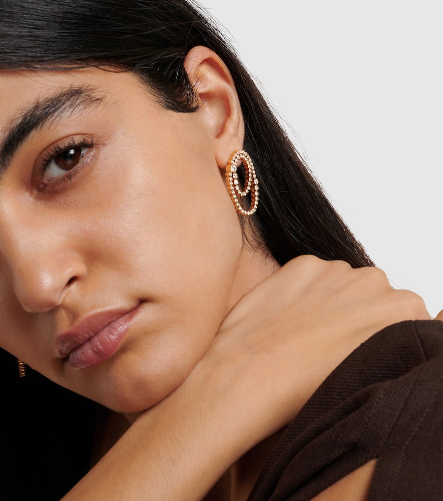 Sophie Bille Brahe Embrassée De Diamant 18kt Gold Single Earring With Diamonds In Gold