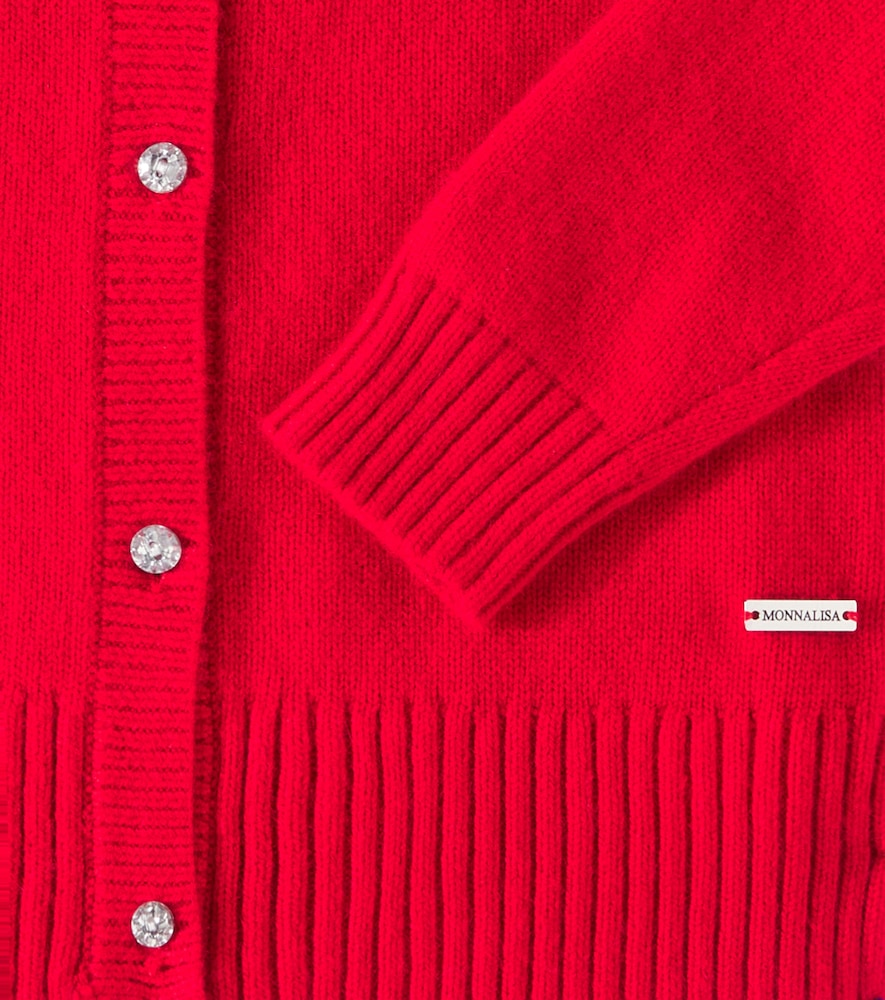 Monnalisa Monnalisa Cardigan En Laine Mélangée 
