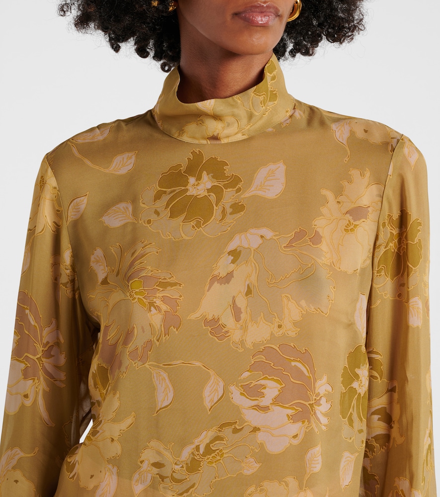  Dries Van Noten Dries Van Noten Printed Sheer Top 