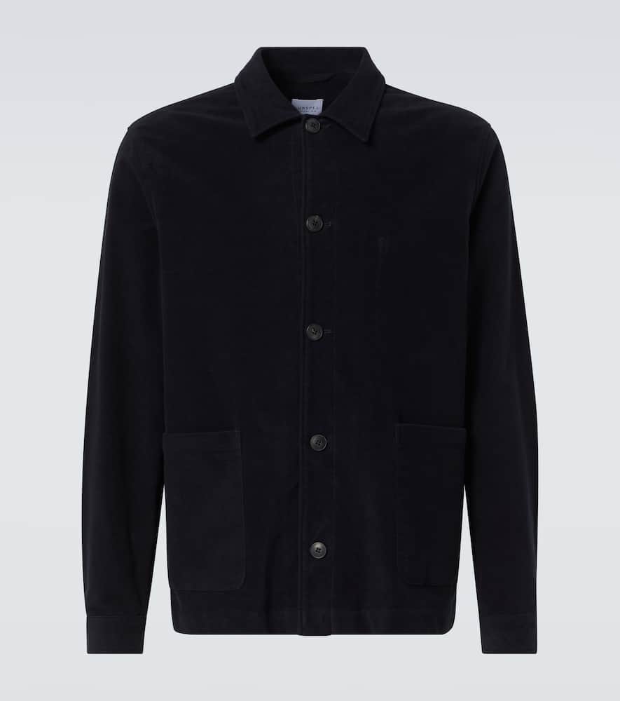 Cotton moleskin overshirt