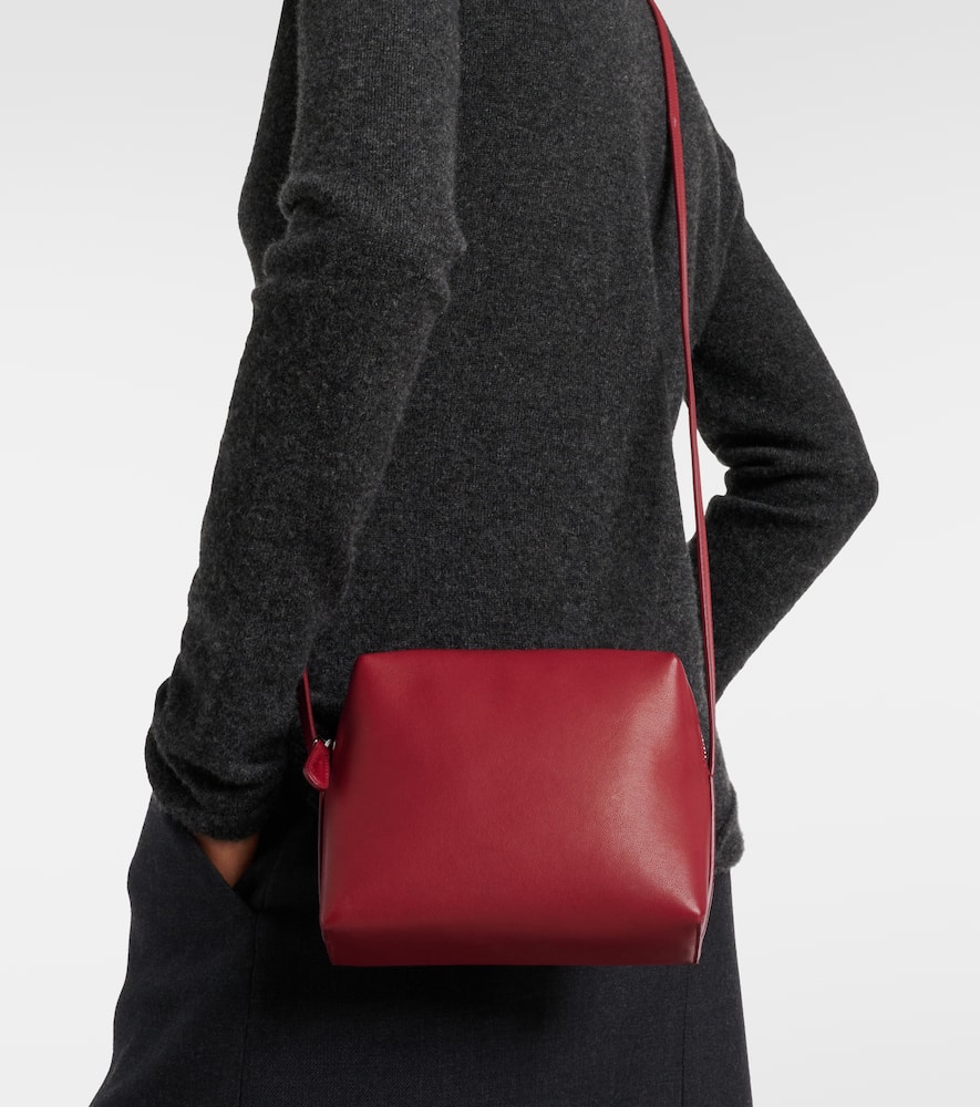 The Row Regent Leather Crossbody Bag In Red
