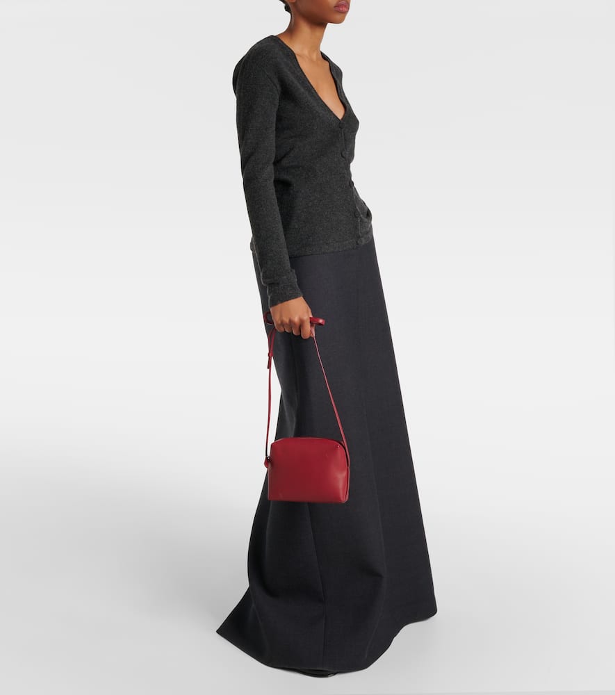 The Row Regent Leather Crossbody Bag In Red