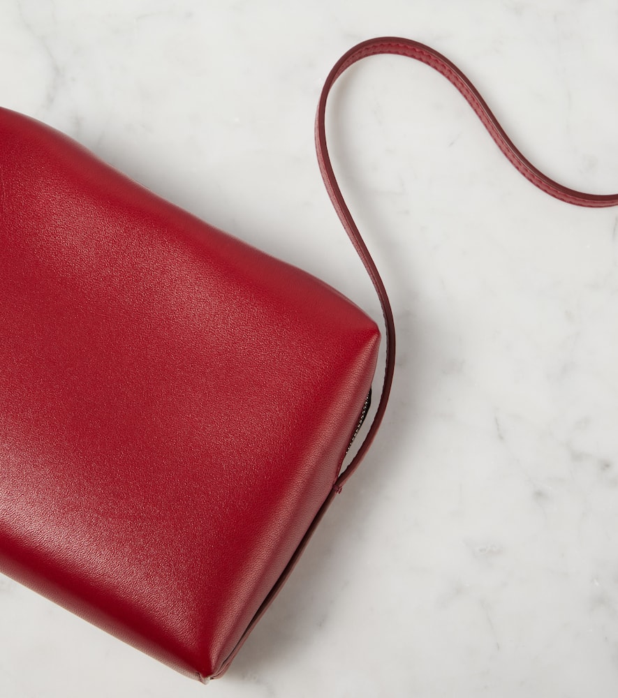 The Row Regent Leather Crossbody Bag In Red
