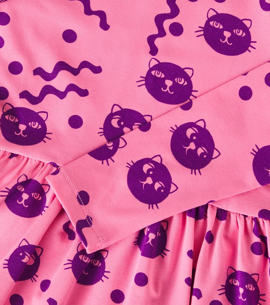 Mini Rodini Printed Dress In Pink