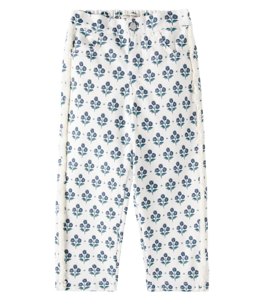 The New Society Gerade Hose Leros Aus Baumwolle In Weiss