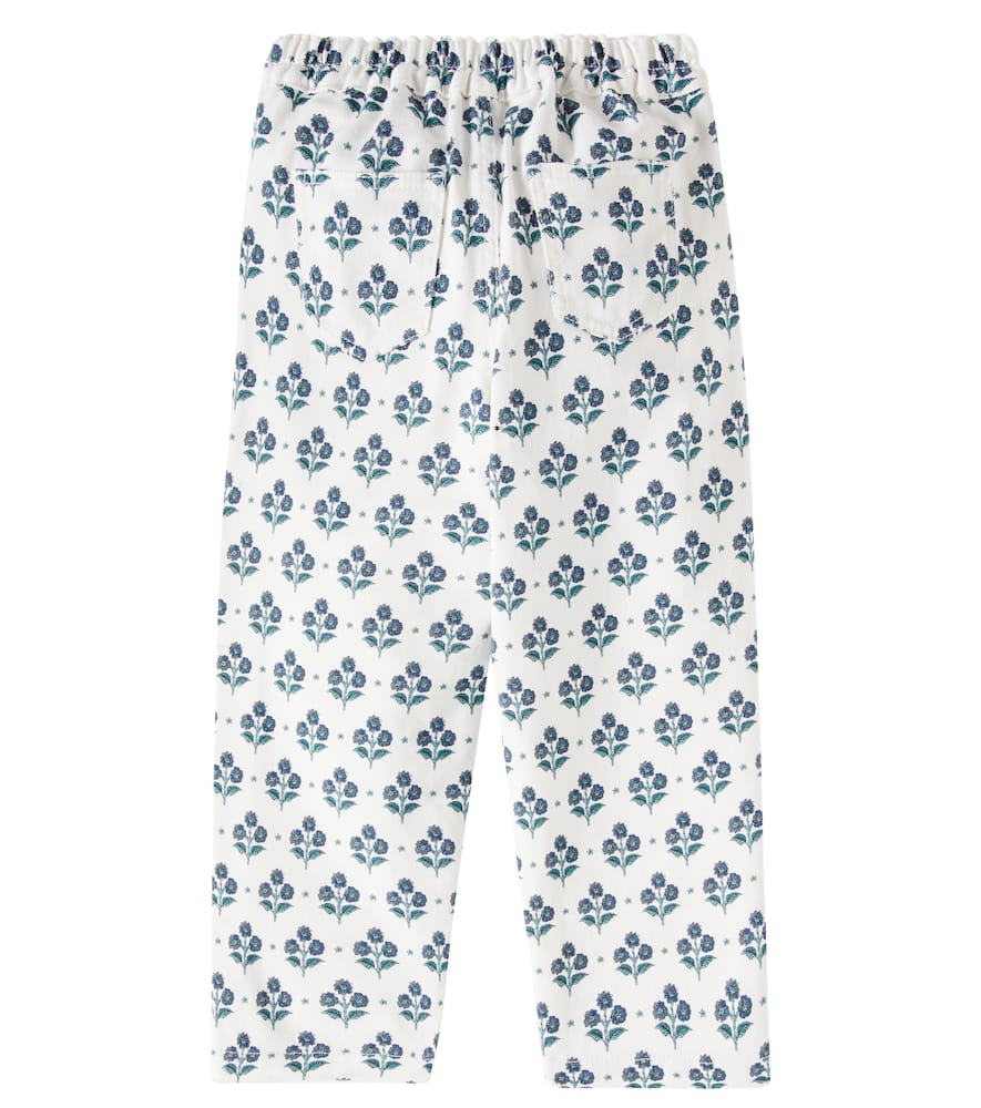 The New Society Gerade Hose Leros Aus Baumwolle In Weiss