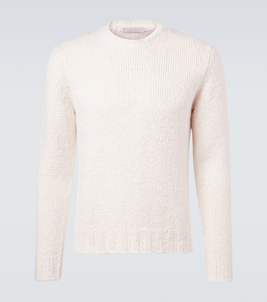 Saman Amel Gio Silk Sweater In White