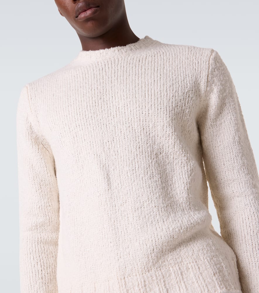 Saman Amel Gio Silk Sweater In White