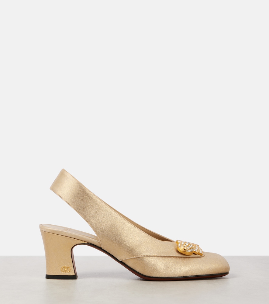  Valentino Garavani Valentino Garavani Slingback-pumps Adamantine Mit Kristallen 