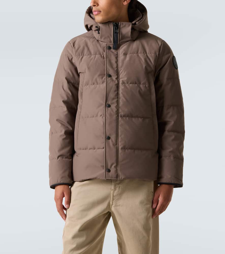 Canada Goose Black Label Wyndham Hooded Down Jacket In Brown