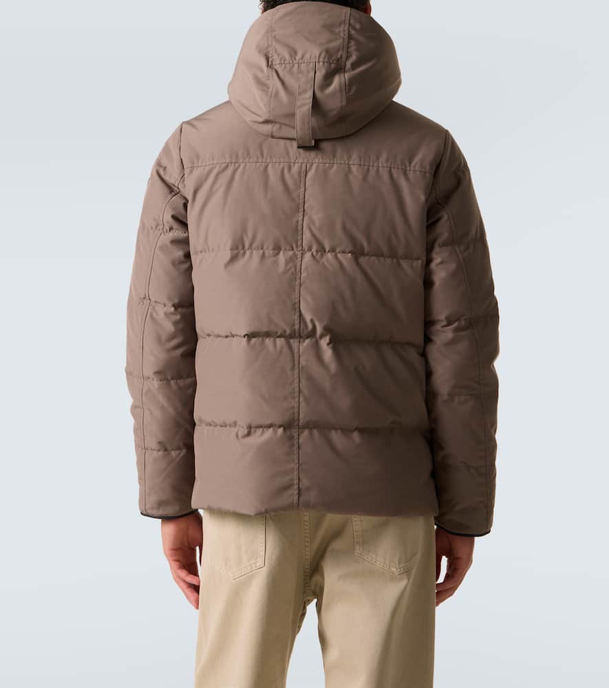 Canada Goose Black Label Wyndham Hooded Down Jacket In Brown