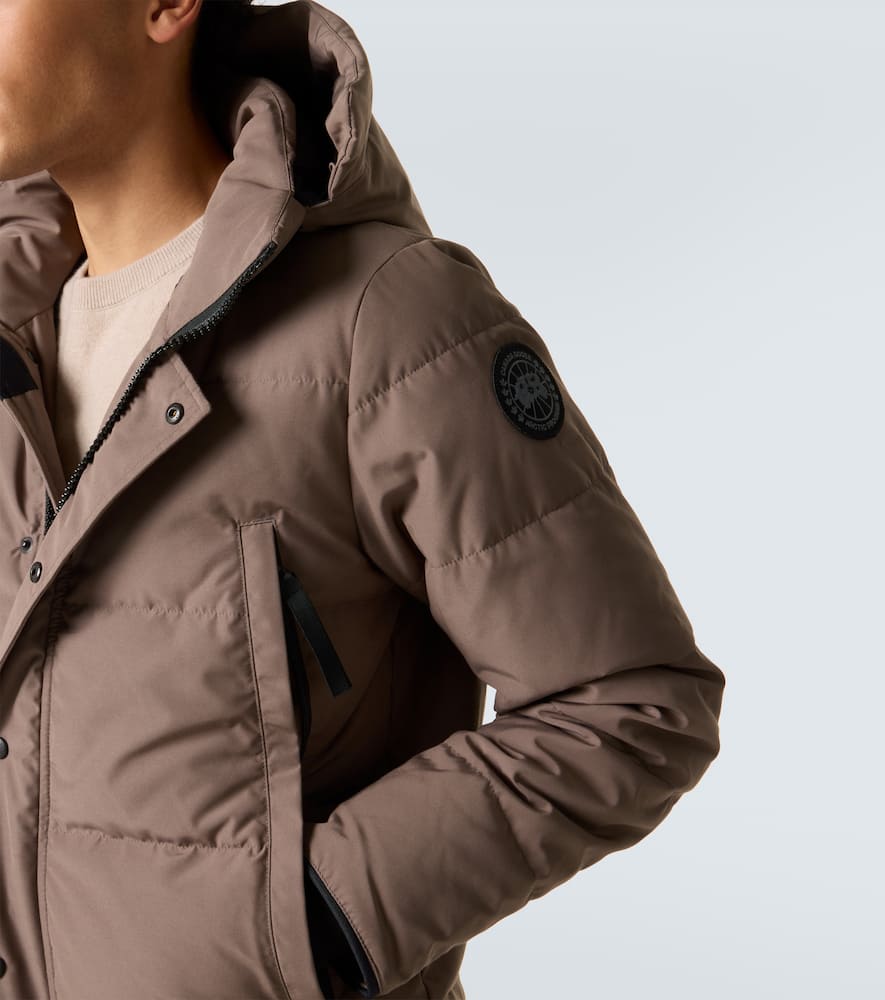 Canada Goose Black Label Wyndham Hooded Down Jacket In Brown