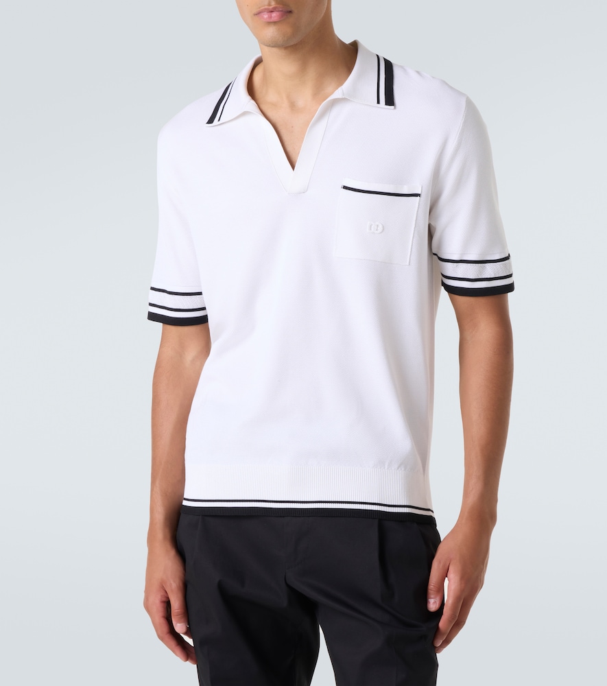  Dolce&gabbana Dolce&gabbana Polohemd Aus Einem Seidengemisch 