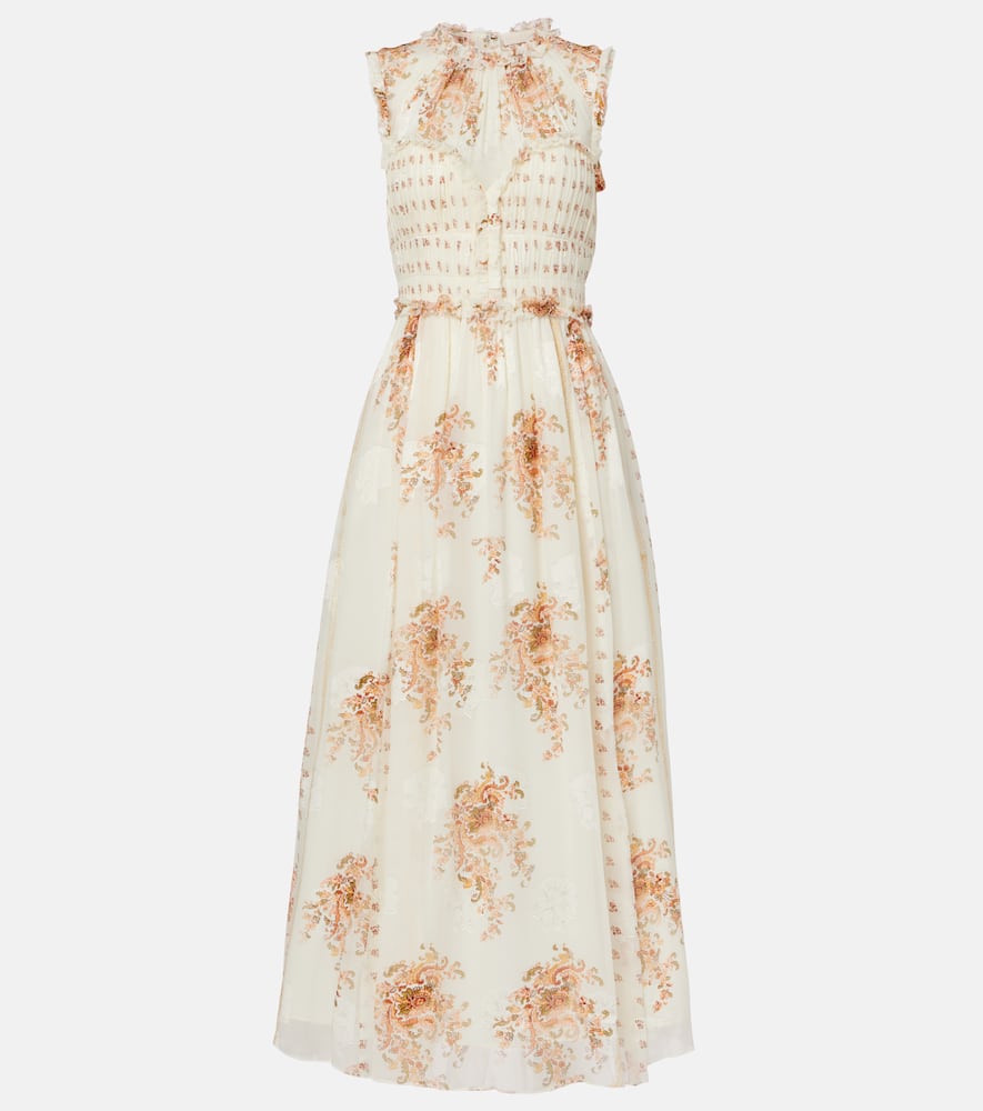 Kasia floral silk-blend maxi dress