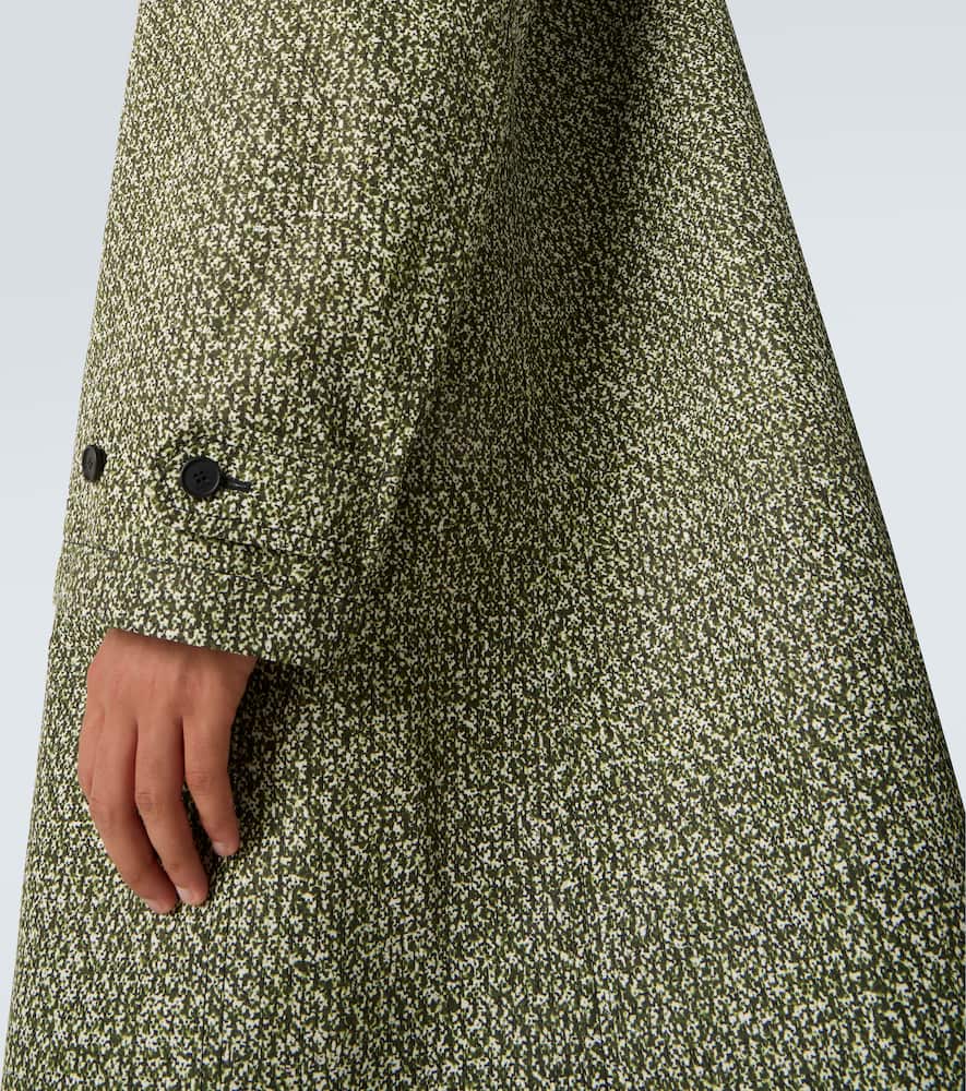 Gucci Mantel Aus Tweed In Green