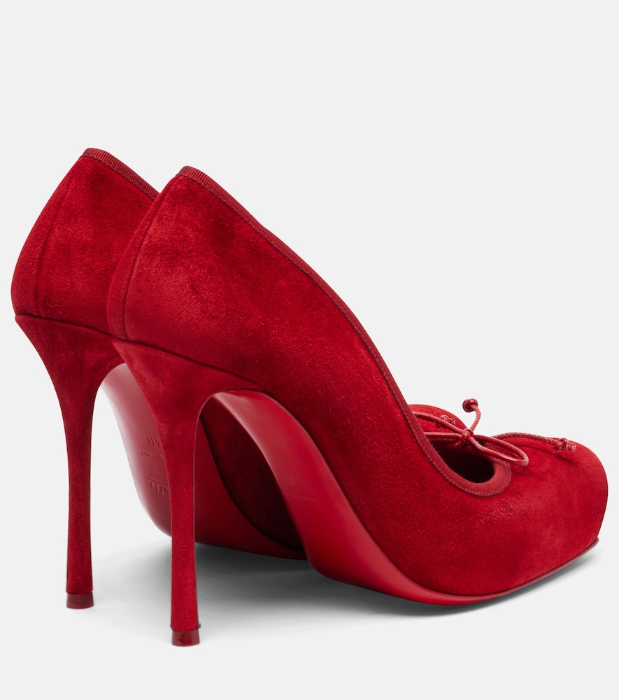  Christian Louboutin Christian Louboutin Cassia Nodo 100 Suede Pumps 