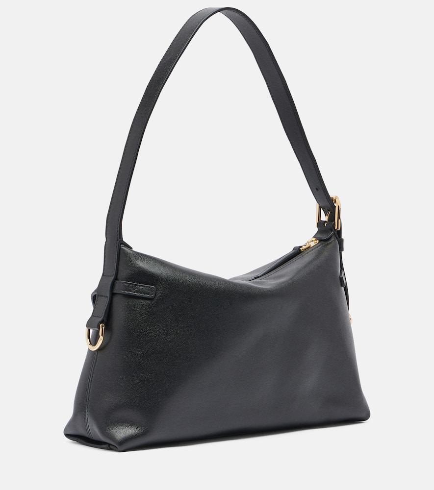 Givenchy Voyou Mini Leather Shoulder Bag In Black