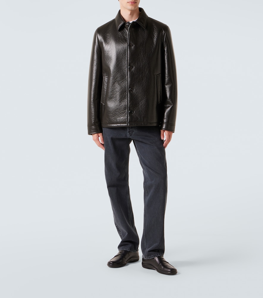  Prada Prada Chaqueta De Piel 
