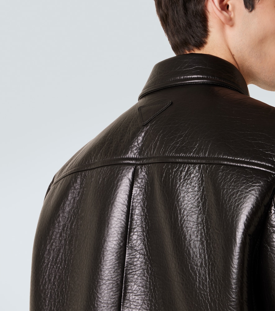  Prada Prada Chaqueta De Piel 