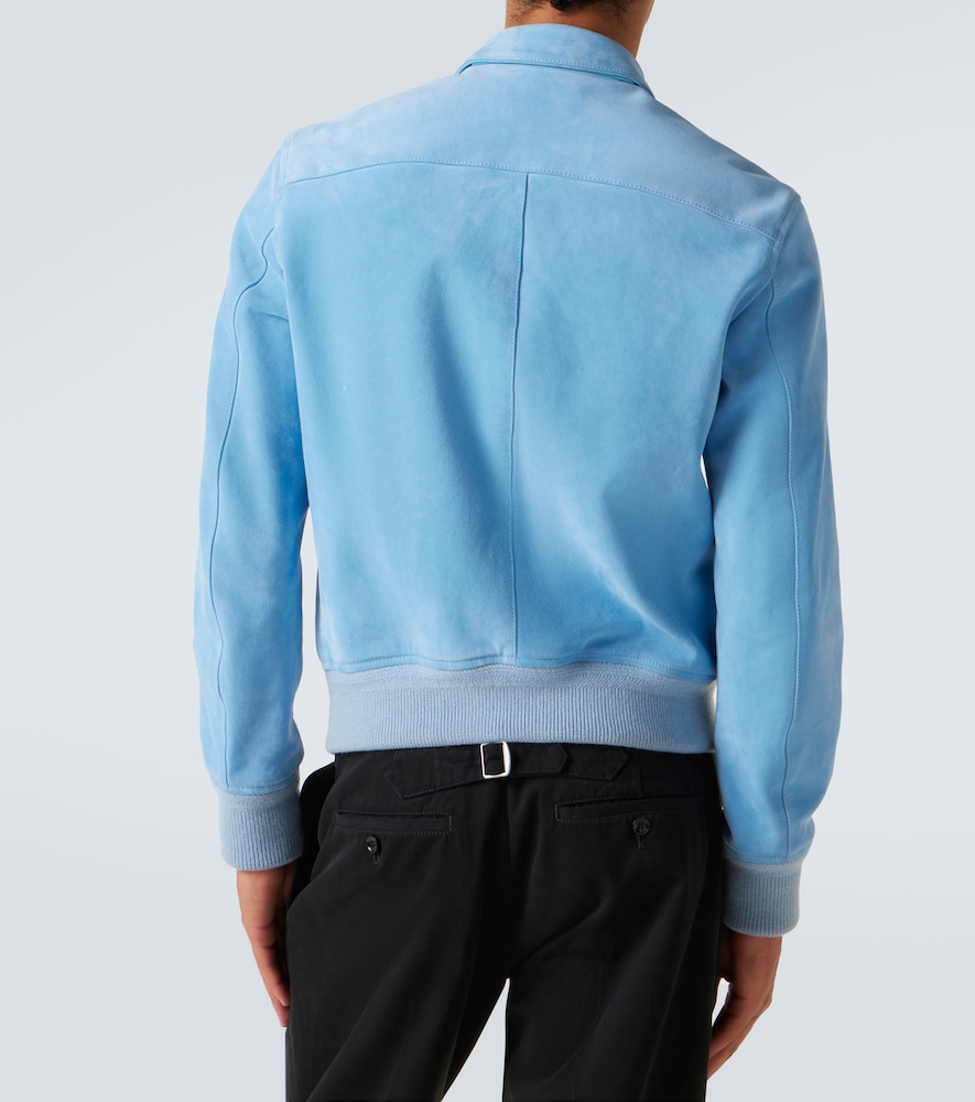 Suede Blouson Jacket