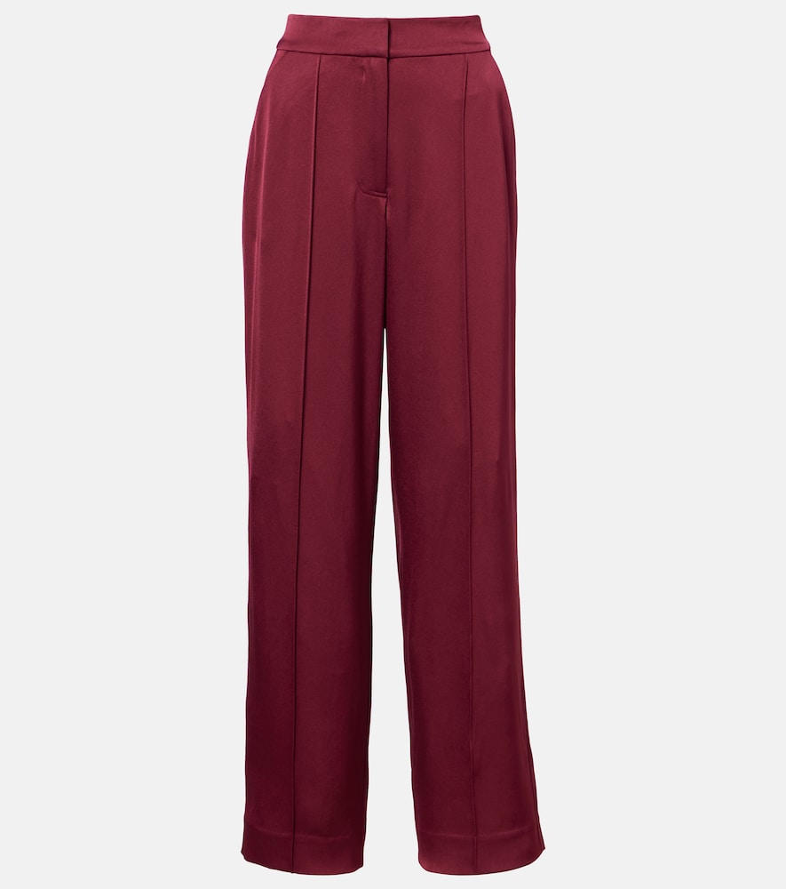 Simkhai Pantalon ample Kyra taille haute en satin 294 €