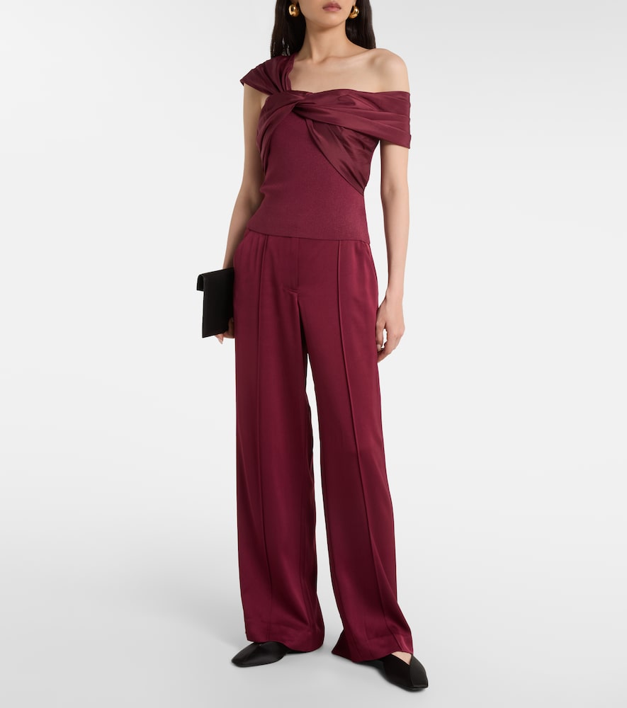  Simkhai Simkhai Weite High-rise-hose Kyra Aus Satin 