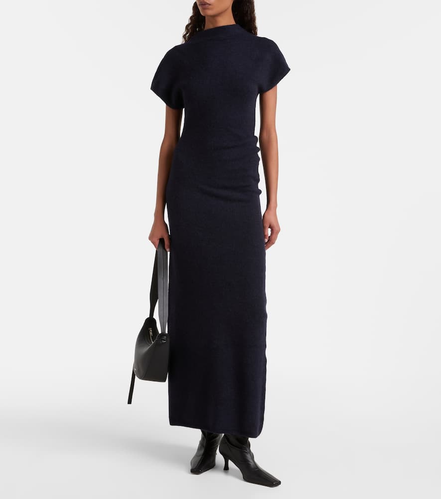 Proenza Schouler Abie Knitted Maxi Dress In Blue