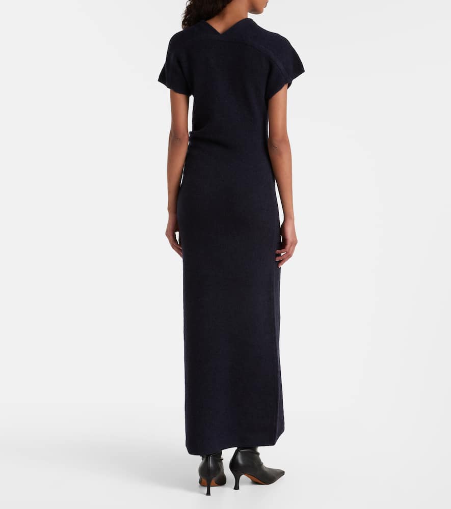 Proenza Schouler Abie Knitted Maxi Dress In Blue