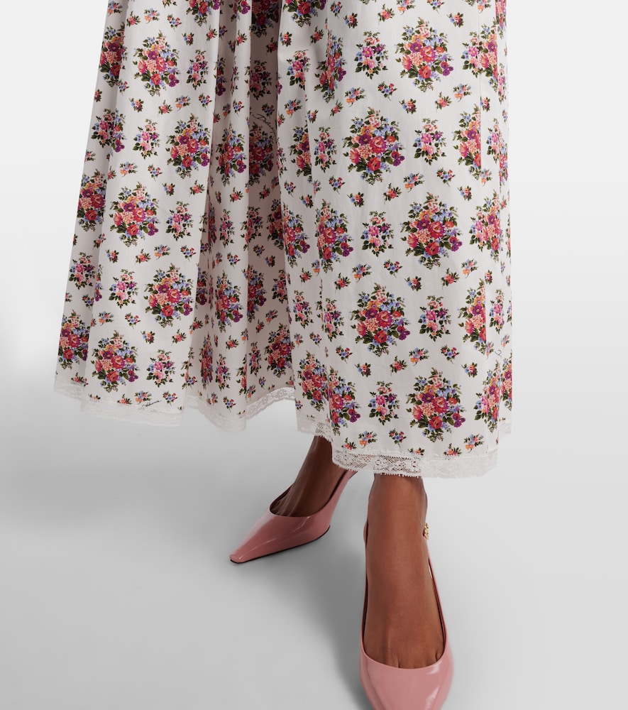  Dolce&gabbana Dolce&gabbana Maxirock Aus Baumwolle Mit Spitze 