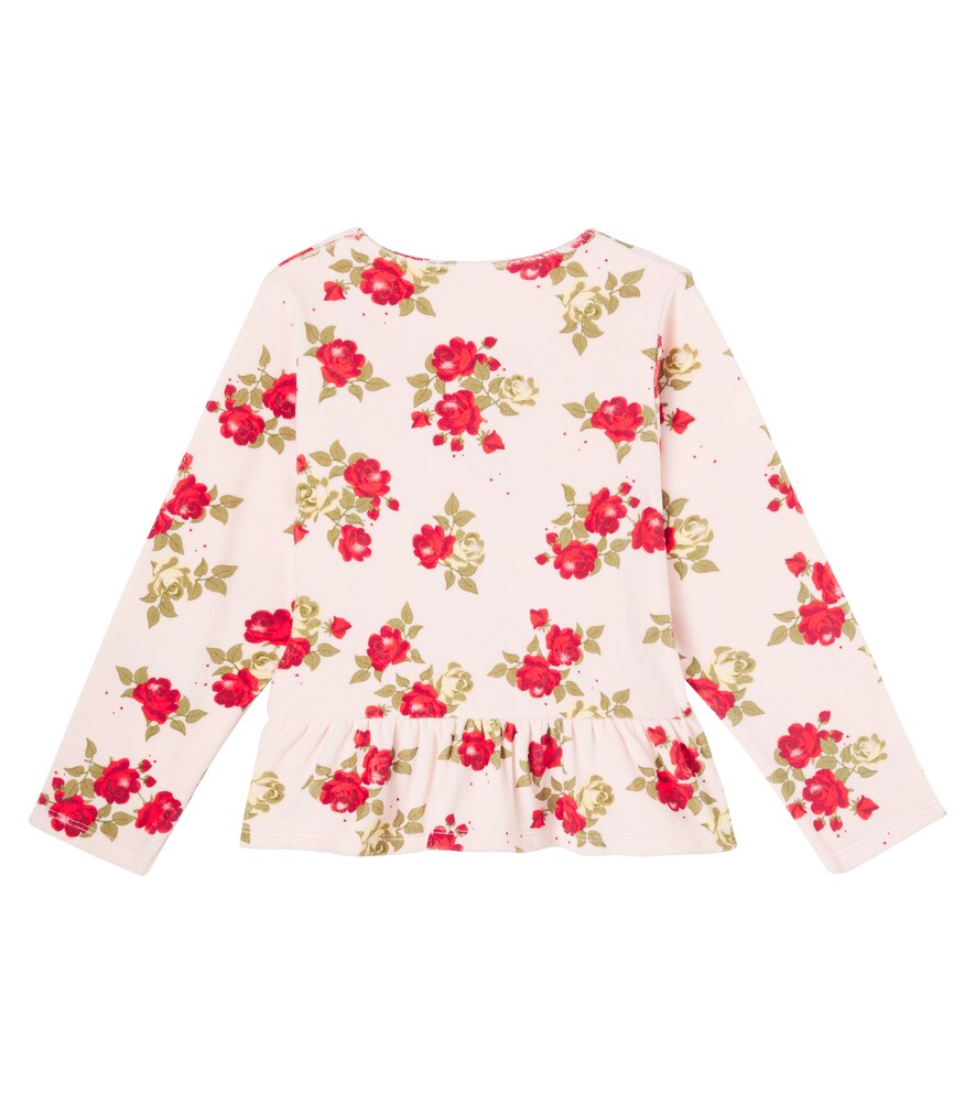  Konges Slojd Konges Sløjd Cardigan Velula Aus Samt Mit Blumenmuster 