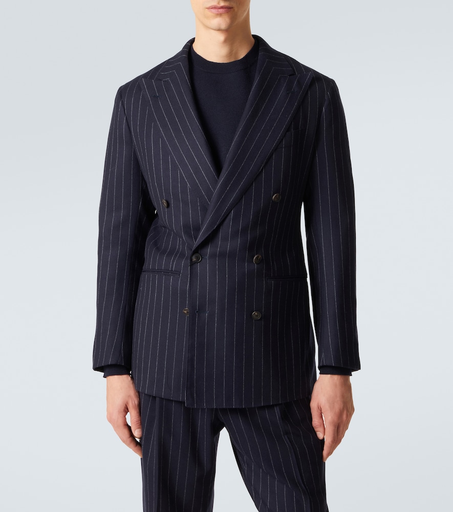  Saman Amel Saman Amel Striped Wool Blazer 