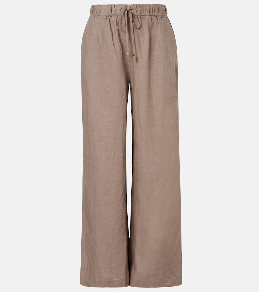 Heidi Klein Zakynthos linen wide-leg pants
