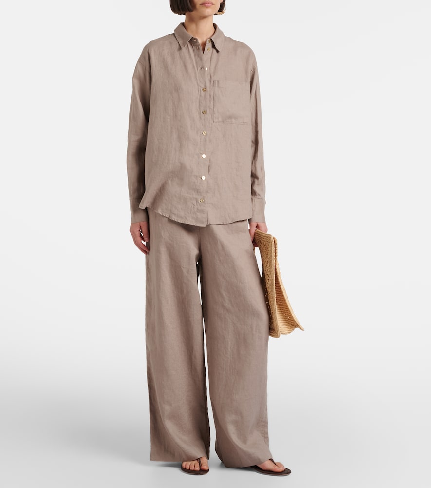  Heidi Klein Heidi Klein Zakynthos Linen Wide-leg Pants 