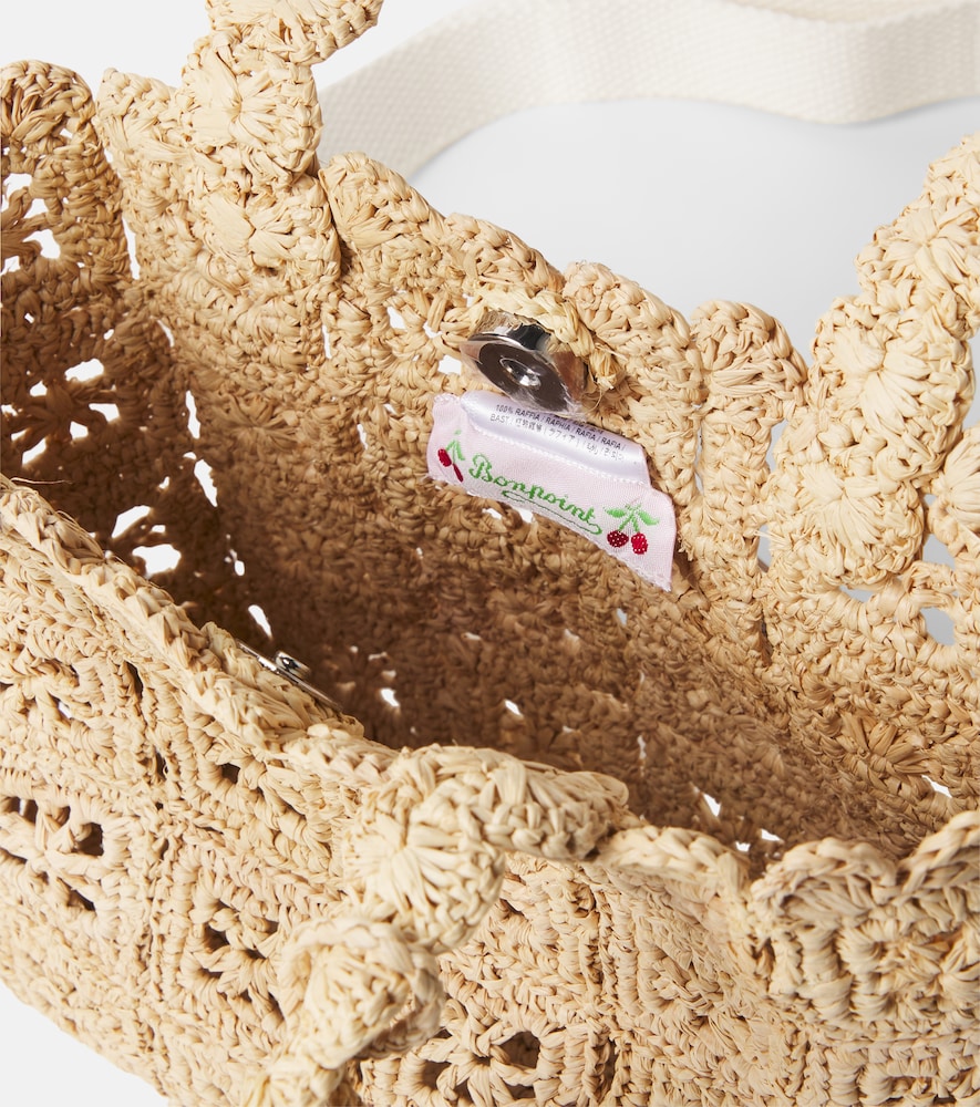  Bonpoint Bonpoint Lito Raffia Basket Bag 