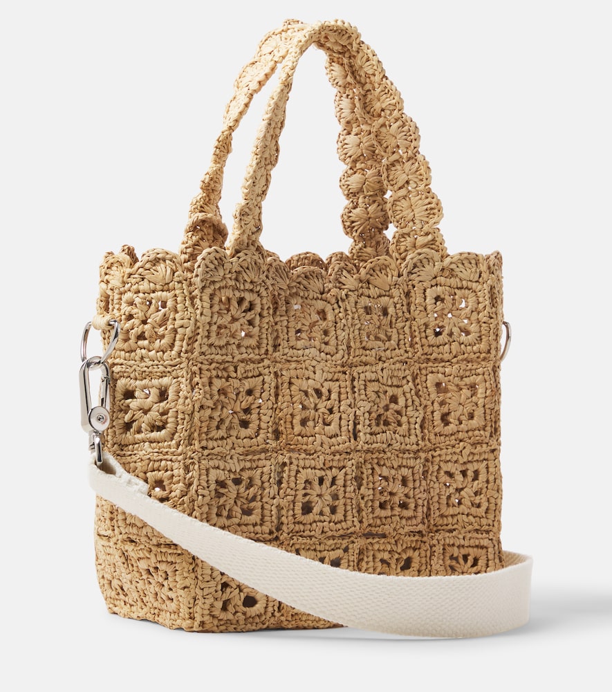  Bonpoint Bonpoint Lito Raffia Basket Bag 