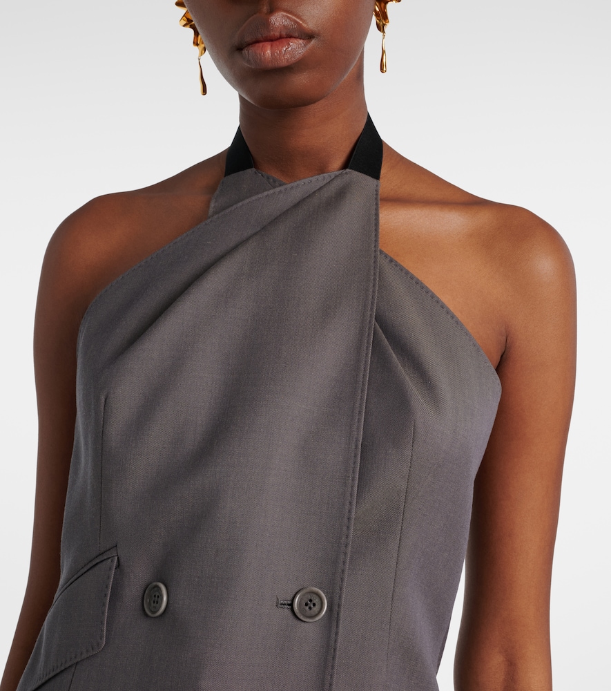  Max Mara Max Mara Cali Halterneck Virgin Wool Vest 