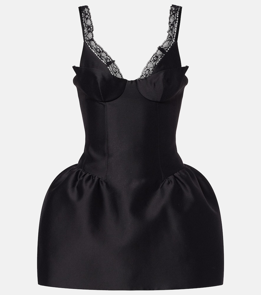 Abito corto con pizzo