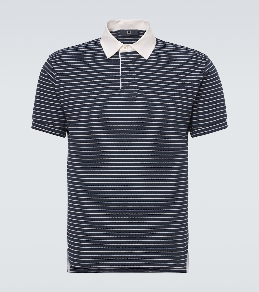 Dunhill Polo en coton piqu rayures 395€